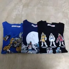 【訳あり・３枚セット】120サイズ ユニクロ 仮面ライダーフォーゼ 半袖Ｔシャツ