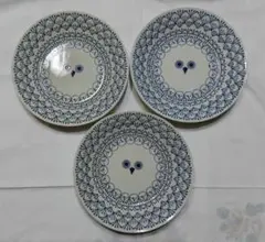 ふくろうの皿　3枚セット