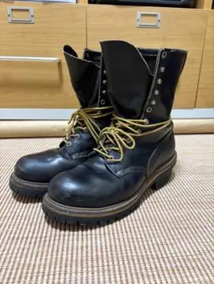 値下げ！REDWING レッドウイング　9D　ロガーブーツ　ブラック編み上げ