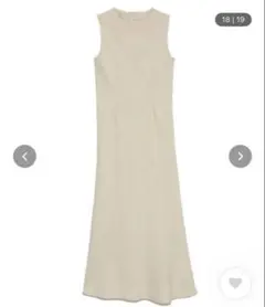 ミラオーウェン ノースリナローロングワンピース