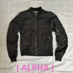 ALPHA MA-1 フライトジャケット ブラック　LADYS M