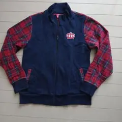 BABYDOLL ネイビー/レッドチェック ジャケット S