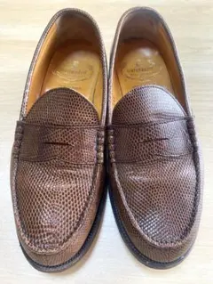 バーバリー BURBERRYリザード タッセル ローファー ブラウン 茶 - メルカリ