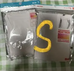 UNIQLOユニクロヒートテッククルーネックT（半袖）ホワイトSサイズ 2枚