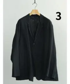 COMOLI 26SS シルクコットン ジャケット 3 ブラックのサムネイル