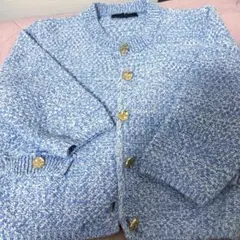 ZARA カーディガン ブルー 未使用のサムネイル