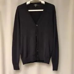 UNIQLO ネイビー Vネック カーディガン M