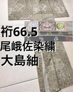尾峨佐染繍 極上の総刺繍 大島紬 証紙 2026年最新】尾峨佐 染繍の人気アイテム - メルカリ