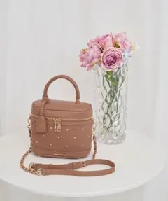 RoseMuse ロゼミューズ bijou vanity bag ブラウンのサムネイル