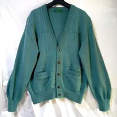 Arnold Palmer 日本製 メンズ　毛100%厚手カーディガン