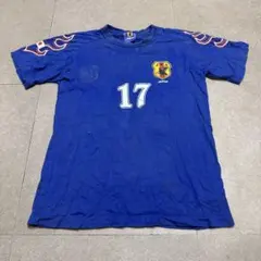 サッカー 日本代表 Tシャツ 1996 炎 jfa ブルー JAPAN W杯 - メルカリ
