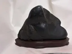 オールド 神居古潭石 漆黒 真黒石 水石 鑑賞石 盆石 置物 - メルカリ