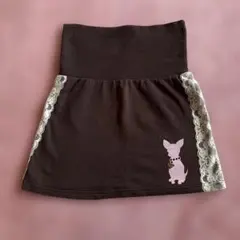 Kate Ruberケイトルーバー×HBGコラボ スウェットミニスカート　チワワ