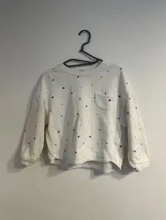 après les cours ハート柄　トレーナー　白　100