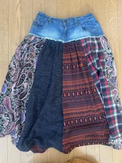 マキシ丈スカート 秋