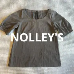 NOLLEY'S ノーリーズ　オリーブカラー　フェイクスエード　半袖カットソー