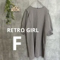 RETRO GIRL レトロガール レディース 七部丈 チェックシャツ F