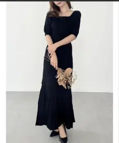 RESEXXY マーメイドニットワンピース　バックリボン