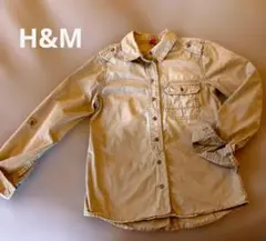 1〜2度着用H&Mヴィンテージミリタリー風シャツ