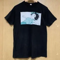 僕のヒーローアカデミアヒロアカTシャツデクジャパンアニメTキャラクターフェード黒