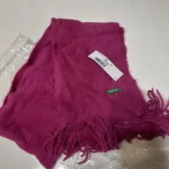 UNITED COLORS OF BENETTON ピンクマフラー
