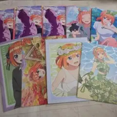 五等分の花嫁 中野四葉 一番くじ イラストボード クリアファイル まとめ売り