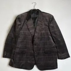 ✨未使用級✨ベルベット テーラードジャケット ヘンリボーン チェック ゆったり