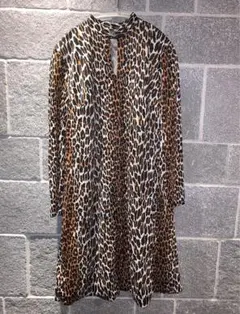 Vintage レオパードワンピース