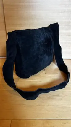 【◆◇黒スエード◇◆】ショルダーバッグ◆柔らか質感◆