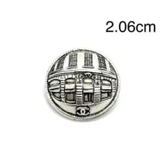 CHANEL ボタン ヴィンテージシルバー パリ本店モチーフ 2.06cm 1個