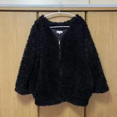 デュカ　dukkah ボアジャケット　プードルジャケット　黒