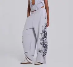 【ユニセックス】スウェットワイドバギーパンツjaded london似