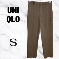 美品✨【ユニクロ】スマートアンクルパンツ　グレンチェック　2WAYストレッチ　S