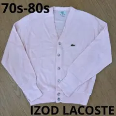 70s-80s USA製 IZOD LACOSTE アクリルカーディガン M