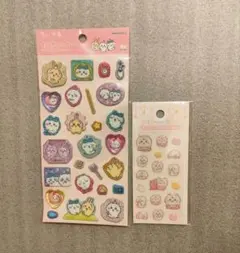 【ちいかわ】ラメきらクリスタルシール＆ミニミニぷっくり＆マシュマロ風シールセット