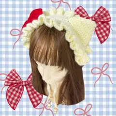 ヘッドドレス赤