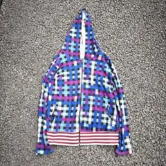 00s archive Check zip Parker シティボーイ　y2k