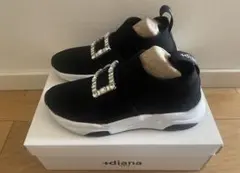 ＋diana(プラスダイアナ)ビジョー付きスニーカー