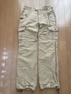 カーゴパンツ レディース ベージュ サイズM