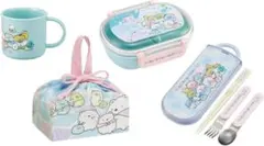 新品◆Skaterお弁当箱4点セット◆すみっコぐらしトリオセットコップ弁当袋子供