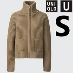 ユニクロ　ラムブレンド　ジップアップ　ジャケット　カーディガン