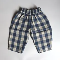 organic zoo ギンガムチェック柄パンツ 1-2y