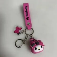 サンリオ　マイメロデイ&クロミ　ハッピーくじ　Ｃ賞ラバーマスコットキーホルダー