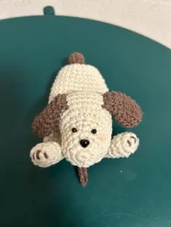 犬のあみぐるみ キーケース