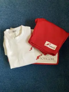 相好体操教室 /SOHGOH 体操服セット 白赤 トートバッグ付き