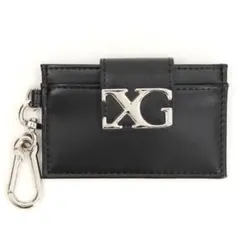 X-girl ブラック カードケース ロゴ付き