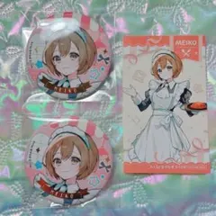 初音ミク レトロ喫茶 名古屋 缶バッジ ステッカー MEIKO セット