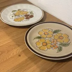 STONEWARE ストーンウェア　昭和　レトロ　ヴィンテージ　大皿 2枚セットのサムネイル