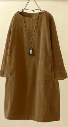ブラウン コーデュロイ 未使用 LL