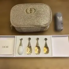 DIOR ノベルティ　フレグランス　リップ　　　ポーチ　3点セット